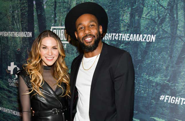 Allison Holker (L) and Stephen “tWitch” Boss attend the PUBG Mobile’s #FIGHT4THEAMAZON Event at Avalon Hollywood on December 09, 2019 in Los Angeles, California.