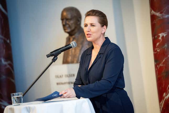 Denmark's Prime Minister Mette Frederiksen 