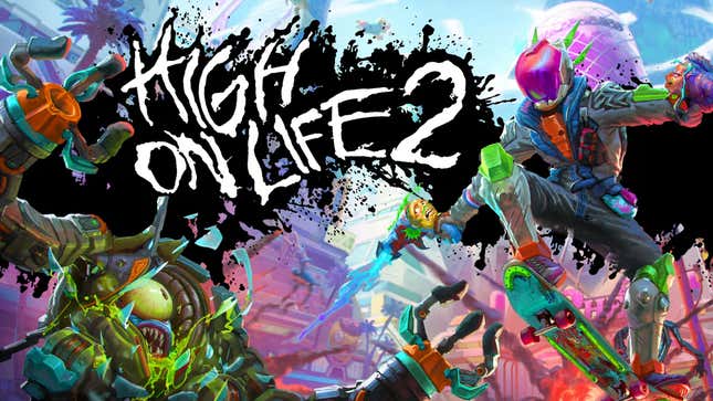 Image for article titled High On Life 2 Adds More Alien Guns And Skateboarding