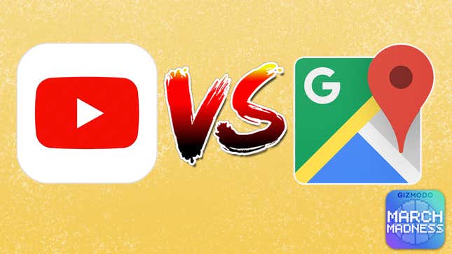 Image for article titled The Greatest App of All Time Day 29: Google Maps vs. YouTube
