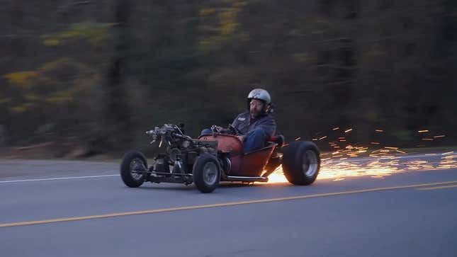 Image for article titled Everyone, And I Mean Everyone, Needs A Supercharged Wheelbarrow Hot Rod