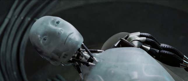 The robot Sonny, voiced by Alan Tudyk, in I, R obot.