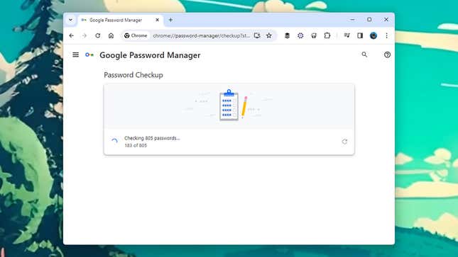 Google can also run checks your passwords.