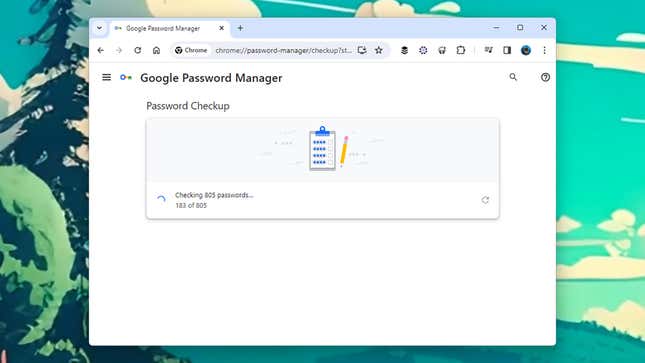 يمكن لـ Google أيضًا إجراء عمليات فحص لكلمات المرور الخاصة بك.