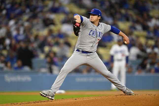 Cubs pitchers hold Dodgers to three hits