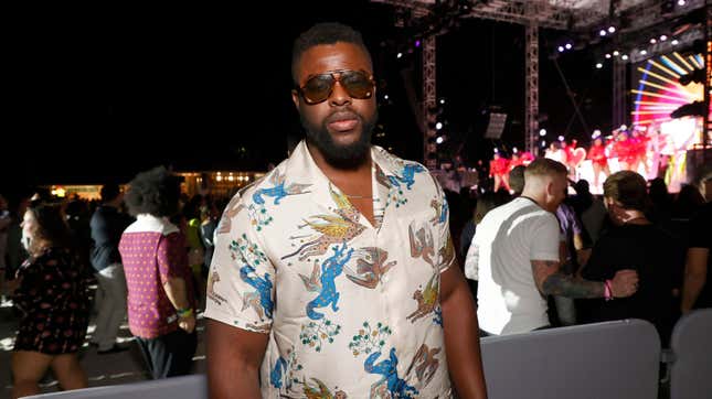 Winston Duke attends as Lizzo performs live from Miami Beach on December 04, 2021 in Miami Beach, Florida.
