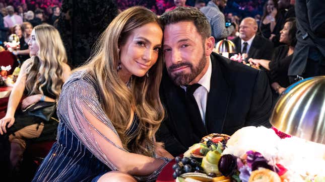 Image for article titled JLo and Ben Affleck's Grammys Seat-Filler Speaks Out: 'The Whole Time They Were Cute and Shit'