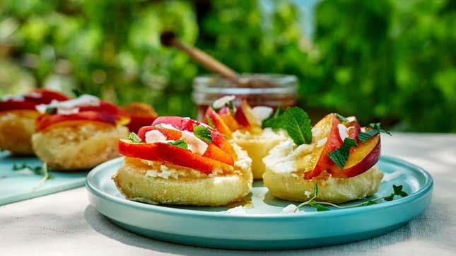 nectarine shortcakes with baguette