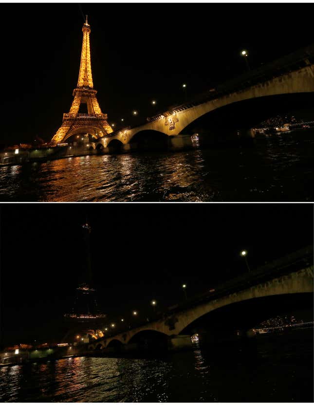 Paris, France - March 30, 2017: Top of the Eiffel Tower. this is