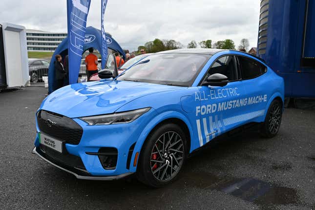 Ford Motor Co.’s electric Mustang Mach-E is the only car that allows drivers to take their hands off the wheel in the United Kingdom.