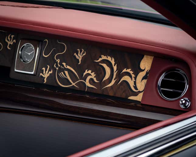 Dashboard art of the Rolls-Royce Phantom Dragon