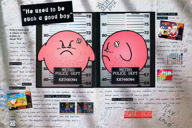 Kirby frowns in a mugshot.