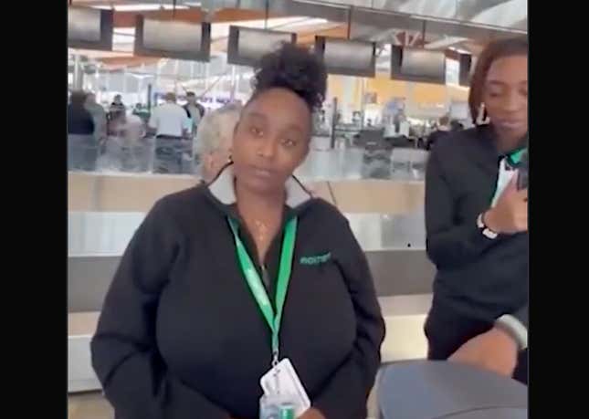 Image for article titled Frontier Airlines Employees Shade a Customer on Camera, Mess Around and Find Out