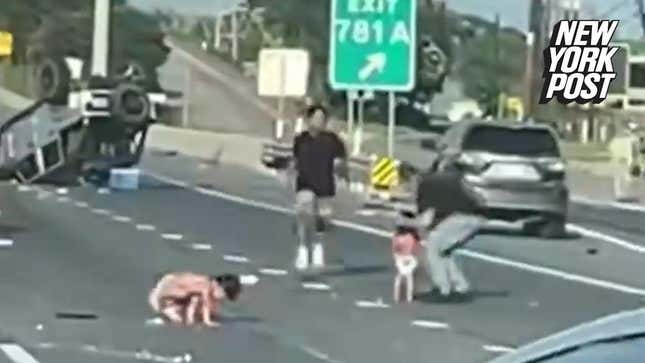 Image for article titled Toddlers Ejected Onto Highway After Jeep Flips Over, Both OK