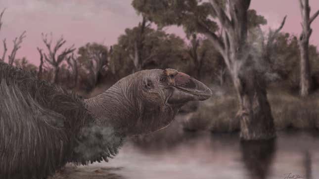 A paleoart reconstruction of G. newtoni.