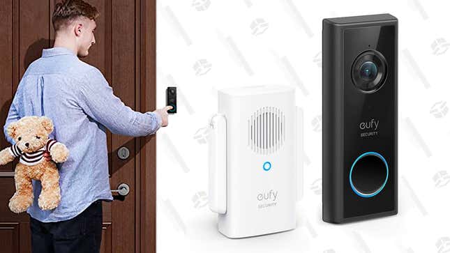 Eufy Battery-Powered Wi-Fi Doorbell Camera | $90 | Amazon | Clip Coupon