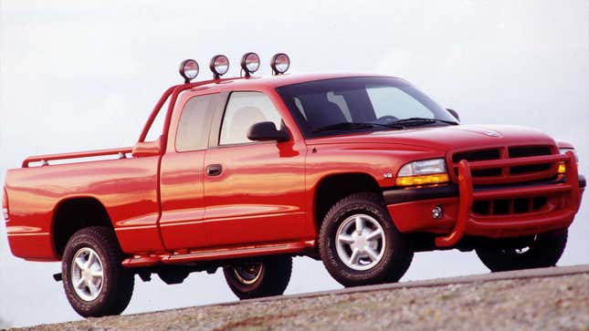 A photo of a Dodge Dakota truck from 1997. 