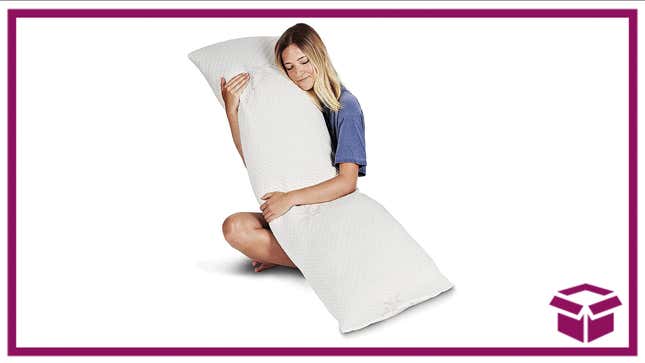 Curl up and have a great night’s sleep with this comfy body pillow.