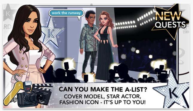 Image for article titled Blame Kim Kardashian for the coming avalanche of celebrity-themed gaming apps