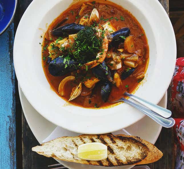 Perla’s is also a great place for French-style seafood.