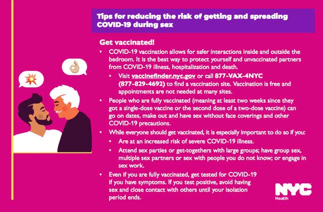 Image for article titled NYC Advises Orgy Goers to Get Vaccinated ASAP