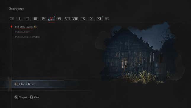 A screenshot of Lies of P's menus shows a chapter select function.