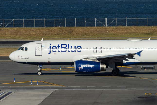 A JetBlue Airways plane