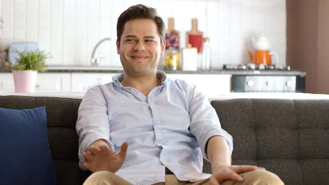 Image for article titled Study Finds Repeatedly Patting Thighs Still Remains Best Way To Get Sat On