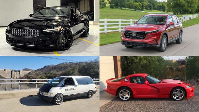 Image for article titled A Half-Priced Polestar 1, A Mid-Engine Toyota Van And A Basically New 22-Year-Old Dodge Viper In This Week&#39;s Car Buying Roundup