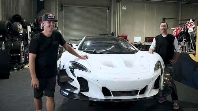 Image for article titled Mad Mike's Next Drift Car Is A Rotary Swapped $3.2M McLaren P1 GTR