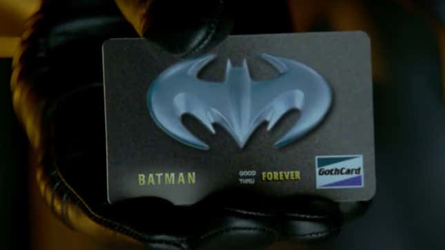 Batman Forever Bat credit card scene