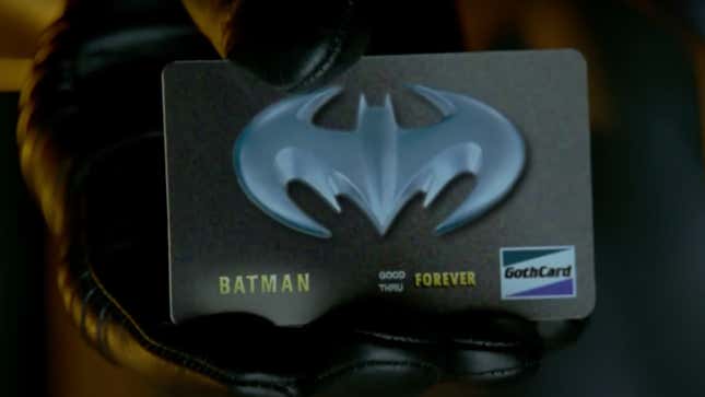 Batman Forever Bat Credit card scene