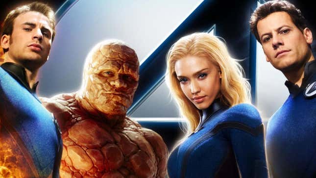 Evans, and his Fantastic four cast from the 2015 film.