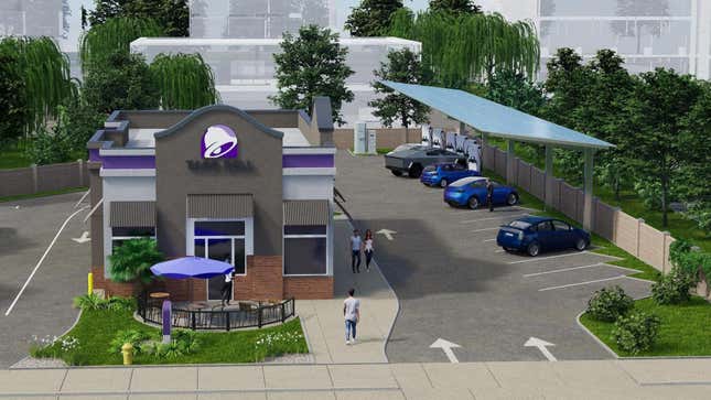 Image for article titled California Startup Wants You to Replenish Your EV (and Personal) Energy Stores At Taco Bell