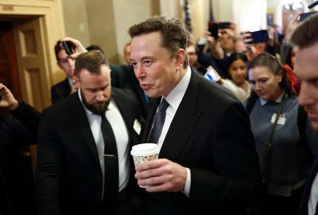 Tesla CEO Elon Musk visited Capitol Hill for a meeting with House Republicans last week. 