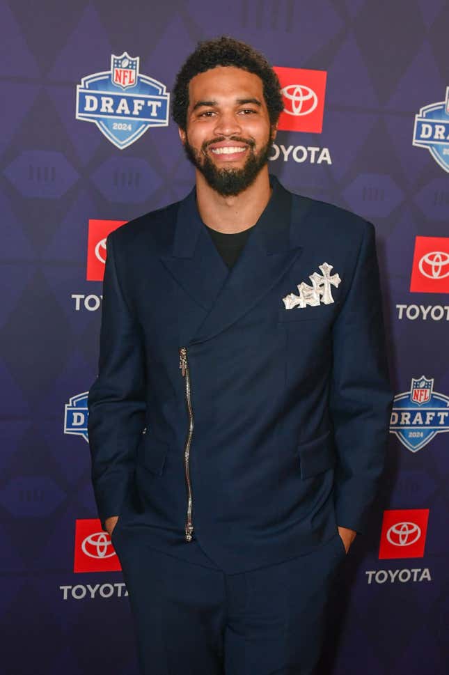 Image for article titled 2024 NFL Draft: Black Stars’ Best Red Carpet Looks