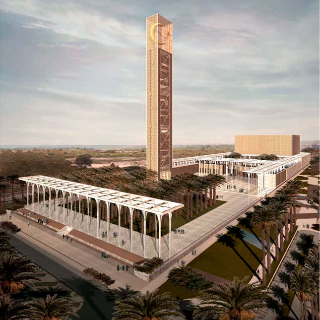 A draft image of mosque ‘Mosquée d’Alger’.