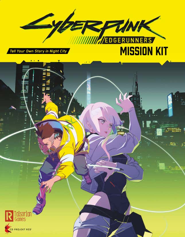 Cover of the Cyberpunk Edgerunners Mission Kit.
