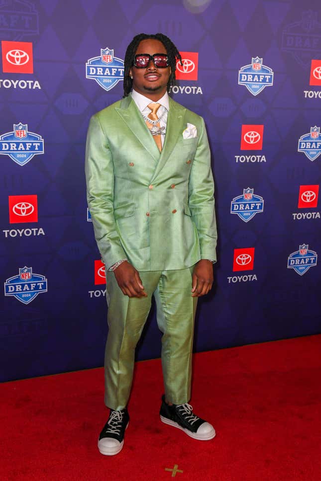 Image for article titled 2024 NFL Draft: Black Stars’ Best Red Carpet Looks