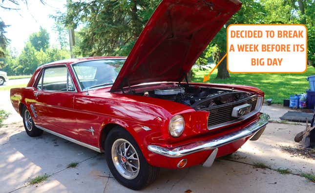 Image for article titled I Broke My 1966 Ford Mustang A Week Before It Is Supposed To Star In An Indian Wedding