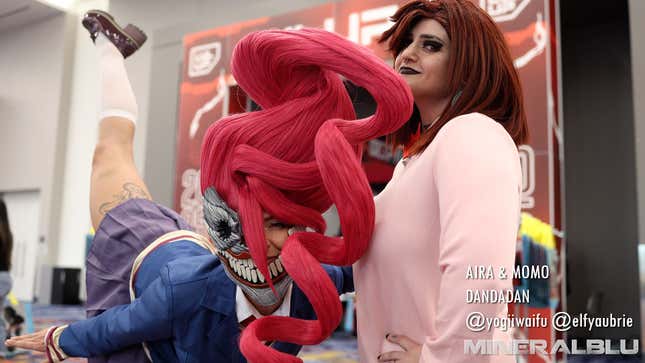 A photograph of a cosplayer at LVL UP 2025