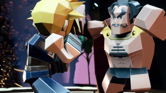 Cloud plays the 3D Brawler game.