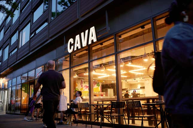 Image for article titled Cava&#39;s post-IPO rise values it at a whopping $33 million per location