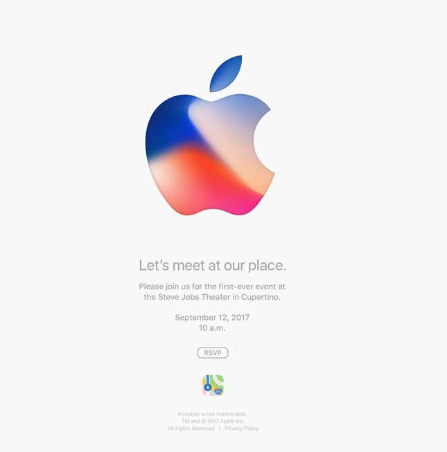 The invite.