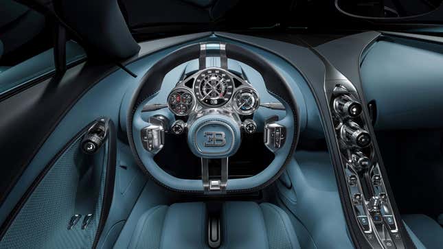 Interior of a Bugatti Tourbillon