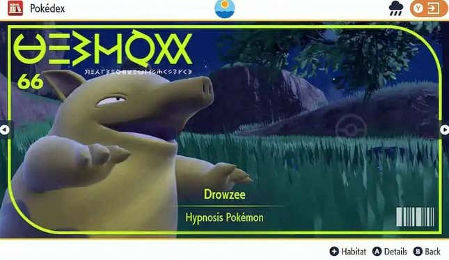 Drowzee  Pokédex