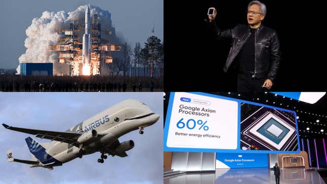 Image for article titled Airbus beats Boeing, Trump Media&#39;s lawsuit, Google&#39;s AI chips, Russia&#39;s rocket: Business news roundup