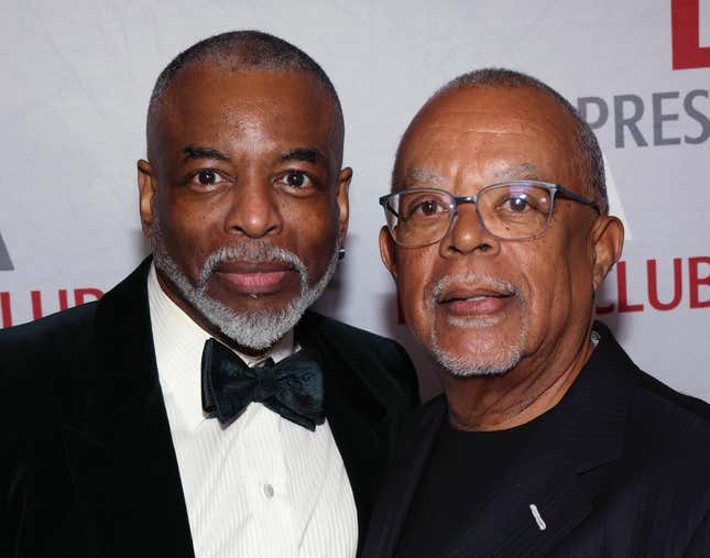 LOS ANGELES, CALIFORNIA - DECEMBER 03: LeVar Burton (L) and Henry Louis Gates Jr. attend the 16th Annual National Arts &amp; Entertainment Journalism Awards Gala at Millennium Biltmore Hotel Los Angeles on December 03, 2023 in Los Angeles, California. 
