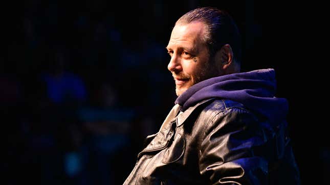 A photo of singer Mike Ness at an event. 