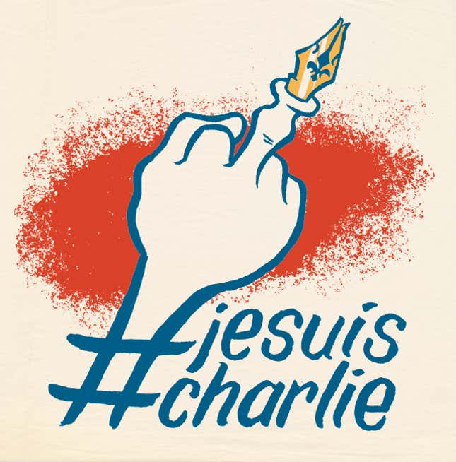 Image for article titled Cartoon: #JeSuisCharlie